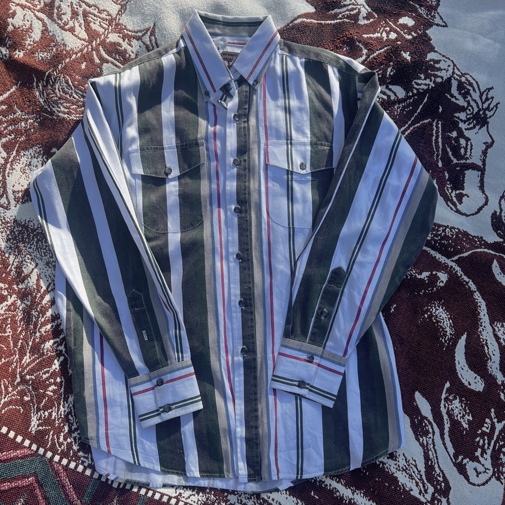 Panhandle Slim Brushpopper Vintage Wrangler Button Up Shirt